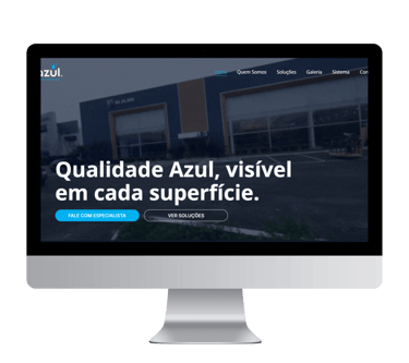 Site Azul Limpezas | Plurie Comunicação | Agência de Publicidade, Marketing e Gestão 
