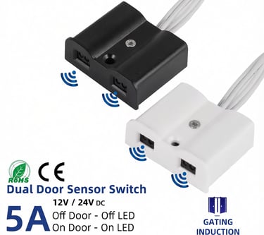 Sensor doble puerta: ideal para armarios grandes, activa la luz al abrir cualquier hoja.