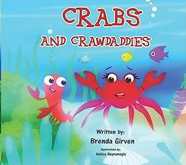 a book with a crab and crabfish on it