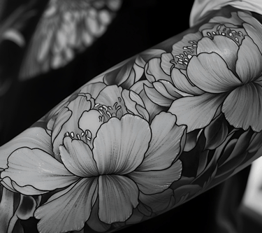 Flower Sleeve Tattoo