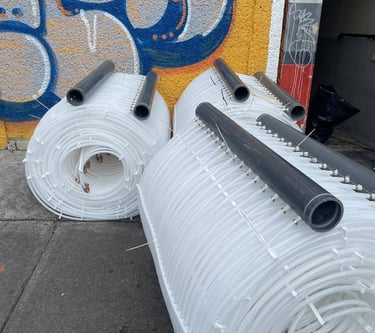 Fabricación para pista de hielo