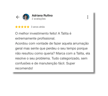 Talita Tavares / Personal Organizer - Organização Residêncial / Cursos / Ebook / Consultoria