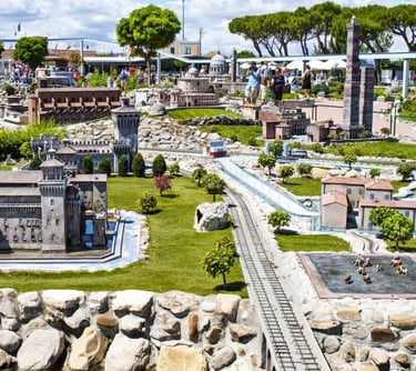 percorso Italia in miniatura, ferrovie italiane