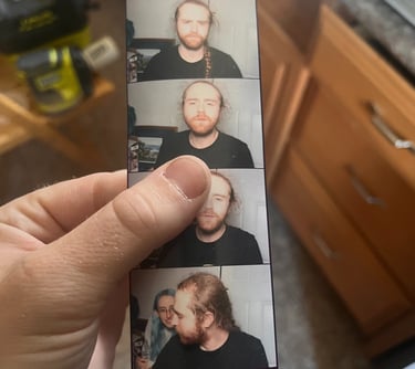 holding a test photostrip