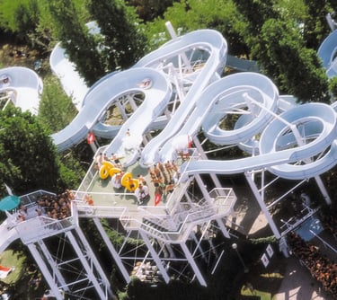 Kamikaze acquafanriccione, scivoli parco acquatico