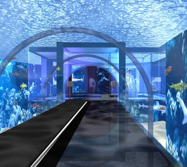 Tunnel acquatico parco navi Cattolica