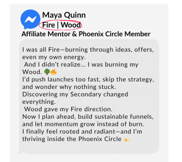 Maya turned burnout into sustainable growth by aligning her Fire with Wood strategy.