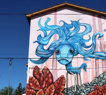 Mural "Seres Imaginarios en vía de Extinción" - MARTÍN CÓRDOBA