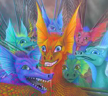 Bug dragons selfie