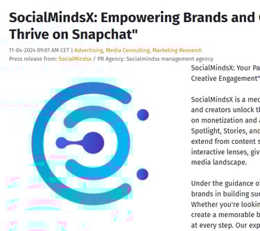 a social media article about the social media and social media