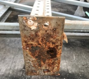 A-Z Rack Inspections Ltd - Corroded Baseplates