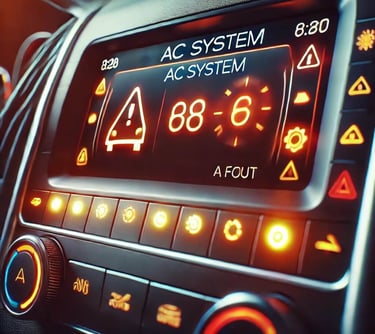Car AC Warning Lights