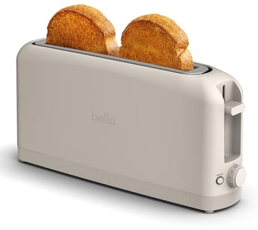 BELLA Slim Toaster — compact wide-slot toaster for evenly toasted bread