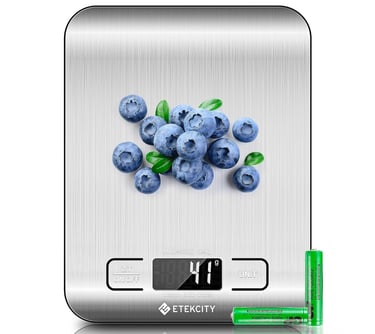 Etekcity Digital Kitchen Scale — high-precision food scale with backlit display