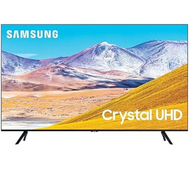 Smart TV Samsung Crystal UHD 4K with vibrant colors, HDR technology and sleek modern design — ideal