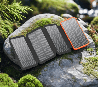 chargeur solaire pour l'aventure trek