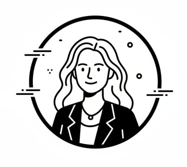 drawing of a woman with long blonde hair