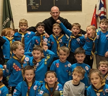 Richard, community ambassador for 25th Allerton Scout Group with the Beavers