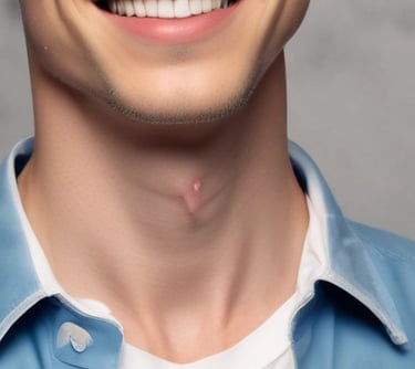 man standing near white wall