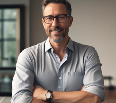 a man with a hat on a white background