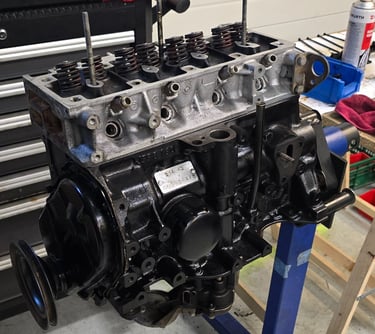 Joy van Haelen's Volvo 340 rebuilt engine