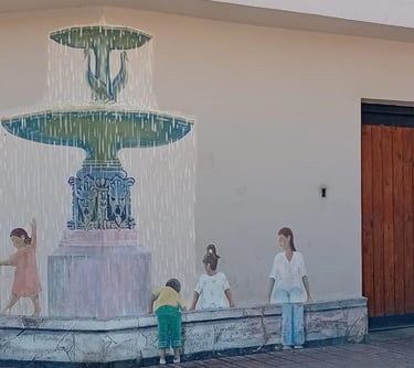 Mural "La fuente" - La Boohemia.2018