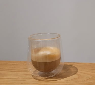 Half-drunk coffee to support AI vision-making