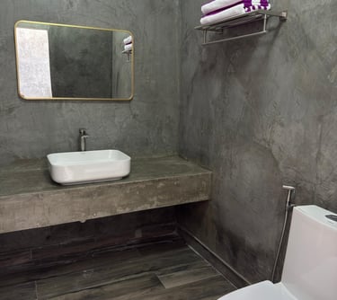 bath rooms are private and nice