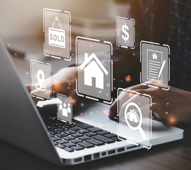 Imagen que representa la estrategia de marketing digital inmobiliario.