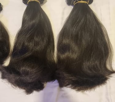 Indian Straight Hair Extensions - Natural Black