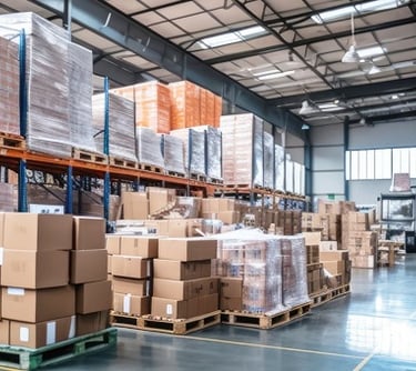 interior of bonded warehouse