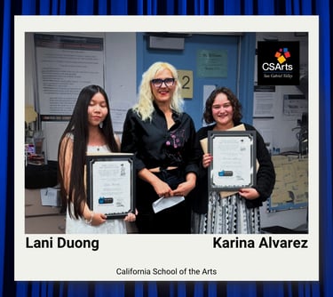 2025 Csarts Award winners for the Reid Gorecki Foundation Scholarship