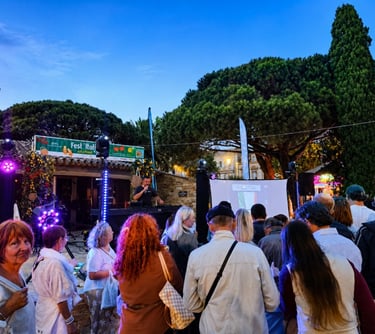 Blind test interactif en public dans une ville du var