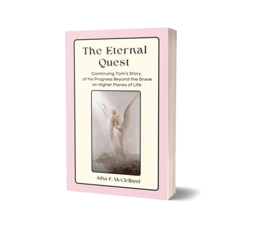a book cover of progress in heaven and life after death