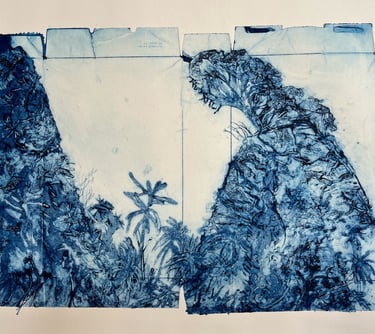 The Overseer - collagraph