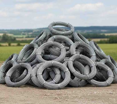 “Bulk export packing of aluminium wire rods in coils for international shipment”