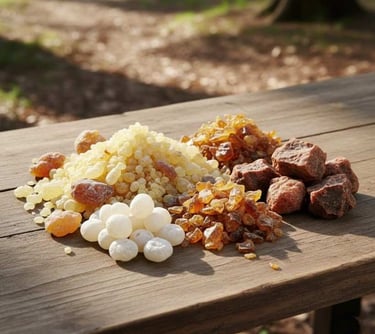 “Close-up of thick herbal resin extract texture”