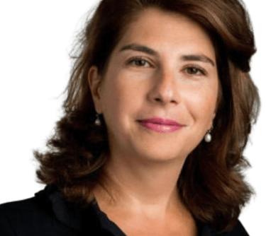 a woman in a black shirt and a white shirt