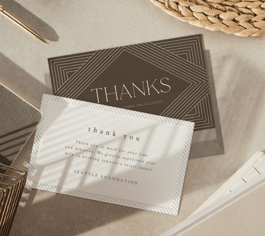 Custom printed Thank You Cards