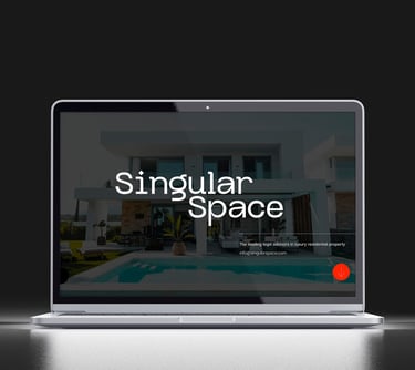 diseño web Singular Space