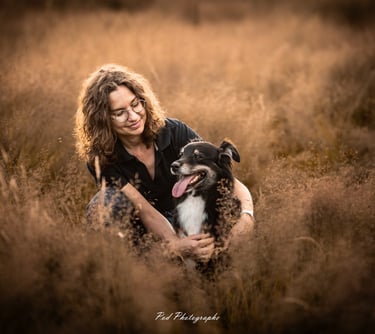 Virginie de Viens Balader mon chien avec sa chienne