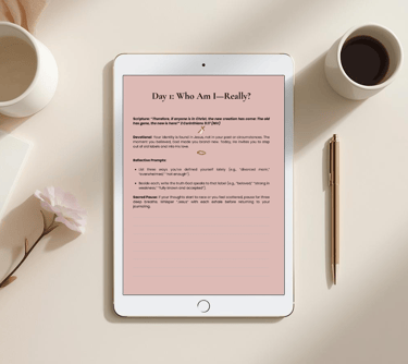 Free 7-Day Identity Restoration Guided Devotional Journal - Identity in Christ