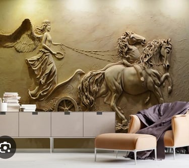 decoración pared corte CNC
