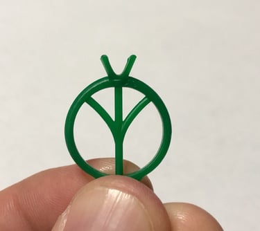 Vista Frontal Impresion 3D Anillo de Compromiso Solitario