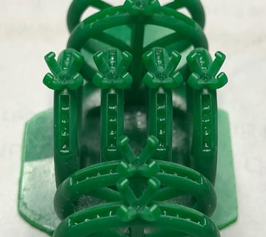 Vista 2 de Impresión 3D del lote de Anillo de Compromiso Oro Blanco 14k con Diamantes Laterales