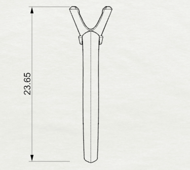 Vista Lateral Dibujo Sketch Anillo de Compromiso Solitario