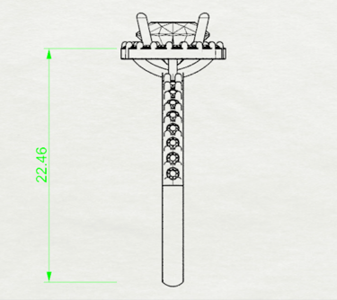 Vista Lateral Boceto Sketch Anillo de Compromiso Moissanita Halo