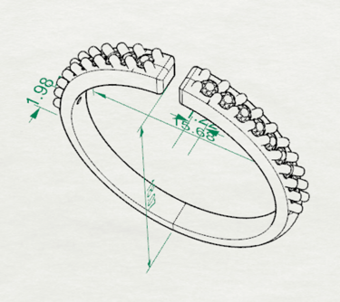 Vista Isometrica Churumbela con Diamantes