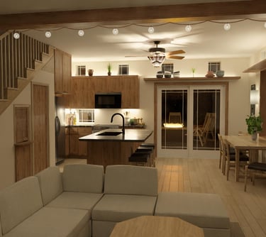 House interior showing main living area