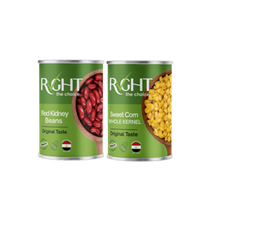 Raya FMCG's Right Brand: Red Kidney Beans and Sweet Corn for export and private label.